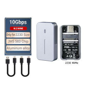 2230 2242 M.2 NVMe Case Enclosure NVMe to USB Adapter M.2 Box 10Gbps USB3.1 Gen 2 PCIe M2 SSD Case  For 2230 2242 Drive 583 Chip