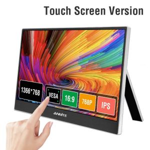 Anmite | Anmite 11.6 Inch Portable Touch Monitor Non-touch Optional IPS 768P Computer Expand Display For XBox PS4/5 Switch Loptop