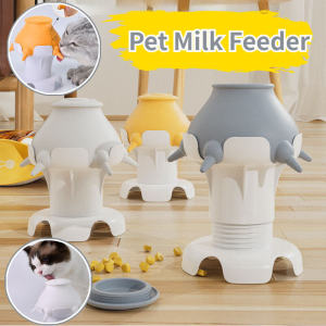 Pet Milk Feeder Cat/Dog Silicone Milk Bottle with Suction Cup Adjustable Height Puppy Silicone Feeder