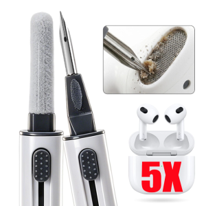 5pcs Multi-function Earphone Cleaning Pen / Earbuds Hole Dust Remover Brush / Cleaner Kit for Airpods 1/2/3/Pro