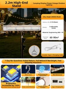 jiuxin lighting | Portable Long Battery Life Camping and Market LED Light