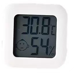 Nhiệt Kế Kỹ Thuật Số Mini Máy Đo Độ Ẩm Trong Nhà Màn Hình LCD Hiển Thị Nhiệt Độ Độ Ẩm Có Đế Từ Tính Dính Chắc Chắn Màu Trắng Hồng Đen Xanh Lá