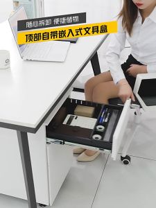 New Modern All-Steel Filing Cabinet with Locking Metal File Cabinet Drawer Locking Drawer Mobile Cabinet Mobile Base Drawer