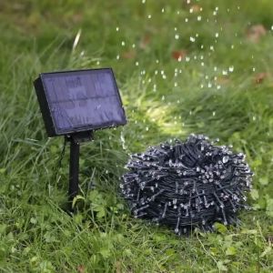 HOMEMORY Led Christmas Lights: Solar Outdoor Waterproof String Light & Eaves Decor for Outdoor Merry Christmas Wedding Decoration