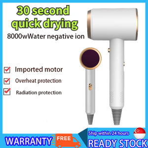 Negative ion hair dryer 2300W Fast drying negative ion Hair dryer Professional salon hair dryer Blue Mini hair dryer Ion strong wind warm air 3 mode fast drying