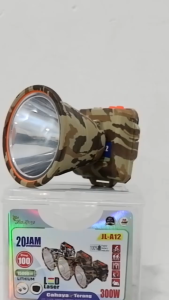 PRODMO// Senter Kepala Super Terang Jin long Jl-A12 Plus Tripod / Senter Led 300w / Senter Kepala 300Watt Super Terang / Senter Kepala Anti Air / HeadLamp 300 Watt Super Terang ~ Bro
