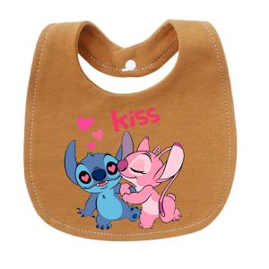 Disney | 100% pure cotton baby U-shaped bib cute saliva towel breathable baby bib set for feeding burp cloths saliva towel bib cloth