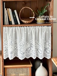 Punch-Free Installation Dustproof Decorative Kitchen Curtain