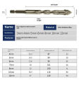 Hex Masonry Drill Bits 1/4 Shank Titanium Steel Metal Cross Drill For Glass Ceramic Concrete Brick Hard Drill Bit Tool. 