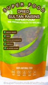 Superfood Dried Sultan Raisins: A Natural Energy Snack