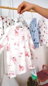 Baby Hai Setelan Piyama Tencel Pendek / Baju Tidur Anak Pendek Part 1