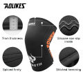 AOLIKES | AOLIKES 7mm Neoprene Knee Sleeves for Weightlifting (Pair) Compression Knee Brace Support For Squats Crossfit Training Workout. 