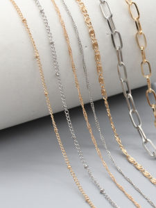 Ornament Chain Chain Slim Chain Tassel O-Shaped Chain Extension Necklace Tail Chain Bracelet Necklace Jewelry Chain DIY Accessories