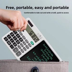 MONLEYTA | German Smart Calculator With LCD Writing Board Draft Accounting Multifunctional Dual Power Source For Primary And Secondary School Students