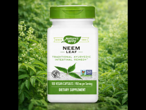 Natures Way Neem Leaf 100 Vegan Capsules 475mg Herbal Supplement for Skin and Immune Support