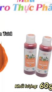 (1 CHAI 60G) MÀU SIRO THỰC PHẨM UNICORN_MÀU CAM TƯƠI