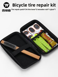 West Biking | Quick Repair Bike Tire Patch Kit for Road and Mountain Bikes