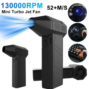 Turbo Jet Fan Mini 3 Gear Adjustable 130000Rpm Wind Speed 52m Penggunaan Multifungsi