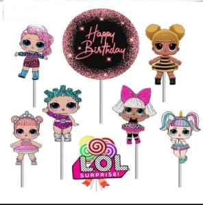 terbaru ..toper karakter / toper tusuk / hiasan kue ulang tahun.