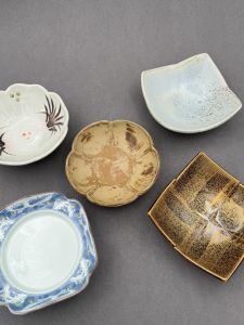 Japanese Style Handmade Ceramic Rice Bowl Salad Plate Appetizer Board Creative Ceramics for Dinner Party Serving Dishes