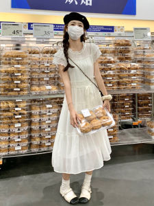 Elegant White Fairylike Sleeve Dress Womens Summer 2025 New Gentle Ageless Sweet Beautiful Exquisite First Love Dress