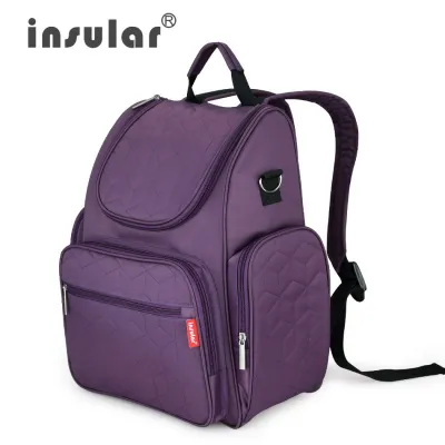 Insular | Mummy Maternity Diaper Nappy Backpack Large Capacity Mommy Stroller Travel Backpack Nursing Bag for Baby Care Womens Fashion Bag