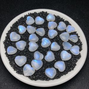 จี้หินเปล่าสีฟ้าเดือน จี้หัวใจ สร้อยคอ สร้อยข้อมือ ต่างหู จี้หินเปล่า จี้หินสีฟ้าเดือน จี้หินธรรมชาติ จี้หินสีฟ้าเดือน