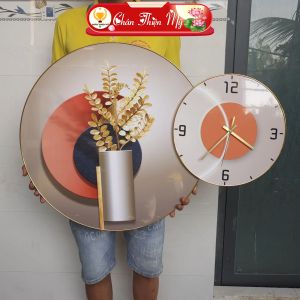 Đồng Hồ Kim Trôi CHÂN THIỆN MỸ Làm Quà Tặng Decor Treo Tường Trang Trí Nhà Cửa CDHK-01