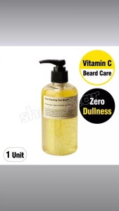 Lazy Society Vita Shaving Gel Bright 250ml Vitamin C Beard Care Gel Brightens Dull Skin for Men