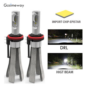 2PCS Car Light H15 LED Canbus High Beam & DRL For Ford ExplorerFord EdgeFord RangerEverestAudi BMWMazda 6LED Bulb 6000K 20000LM H11 H8 H7 H4 HB3 HB4 LED Headlight Auto Fog Lamp
