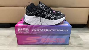 Giày Thể Thao skecherss  Max Cushioning Elite Shoes cho nữ chính hãng màu đen trắng