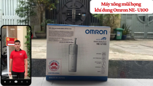 Máy xông mũi họng Omron NE-U100 Chính Hãng – Công nghệ lưới rung siêu âm hiện đại hiệu suất vượt trội