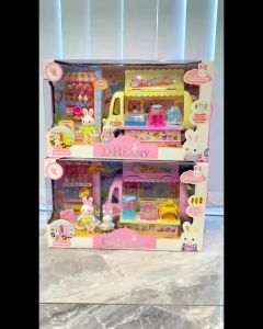 รถขายไอศกรีม ร้านฟาสต์ฟู้ด รถขายอาหาร ตุ๊กตากระต่าย Bay dreamy Dessert car ตัวรถเปิดเป็น Truck food ได้