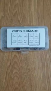 Gioăng sim cao su pcp Hộp 250pc gioăng sim cao su cao cấp kích cỡ bé thay thế đa năng