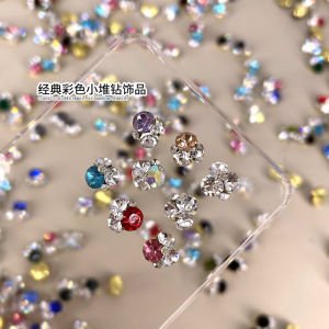 New 2025 Premium Crystal Nail Art Decorations Super Shiny Blue Ocean Diamond Nail Accessories Pure Color 3D Crystal Nails