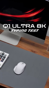 Keychron Q1 Ultra 8K Wireless White 75% Tri-mode RGB Aluminum QMK/Launcher Hotswap