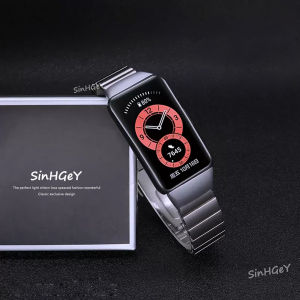 Strap for Huawei Band 7 / 6 Metal Stainless Steel Honor Band 6 Metal Replacement Wristband