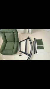 Adjustable Lazy Rocking Chair Folding Lounge Chair Corduroy Recliner Sofa Chair Nap Chair Living Room Multi Position
