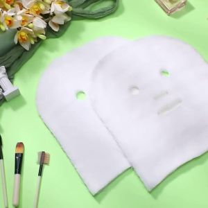 500/100pcs Ultra-thin Facial Gauze Mask Pure Cotton Disposable Gauze Face Mask Paper DIY Skincare Facial Masks For Beauty Salons