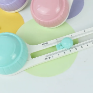 LOYO Macaron Color Round Paper Cutter Manual Notebook Greeting Card Cutting Office Stationary