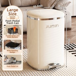 Pedal Press Trash Can Household Plastic Luxury Lidded