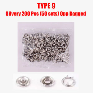 50/100 Metal Prong Snap Button Hollow Press Prong Fastener Studs with Pliers Tool Set Kits for Clothes Garment Sewing Bags Shoes