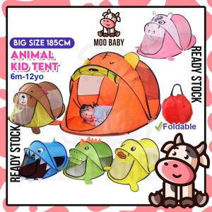Moo Baby Tent Animal Kids Tent for Kids Play Tent Kemah Kanak Kanak Kemah Budak Khemah Baby Play House for Kids Rumah Mainan Kanak Kanak