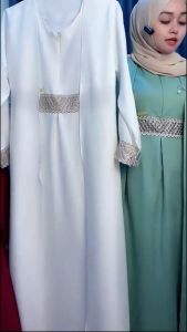 Gamis Pesta DELISHA GAMIS SHAKILA PREMIUM DEWASA Gamis Delisa Udah Ada Plat Acrilik Dress Wanita Gamis Renda
