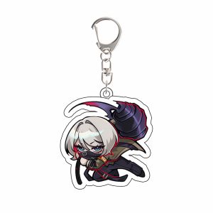 Bandai | for Popular Game Limbus Company Ryoshu Hong Lu Heathcliff Don Faust New Peripherals Acrylic Keychain Backpack Pendant Fans Gift