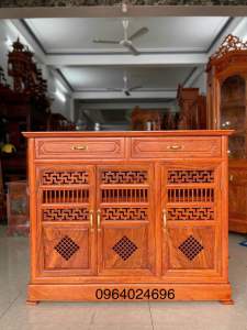 tủ giày dép gỗ gõ 1m17x40 cao 1m