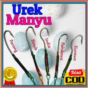 3 Pcs Pancing Urek Belut Pancing Belut Model India Bahan Baja Carbon Model Manyu Tali Panjang 150 - 200 CM