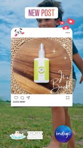 Indigo Baby Shoo Fly Dont Bother Me Mosquito Insect Repellent Spray DEET-Free Non-Greasy Milk Lotion for Baby & Family