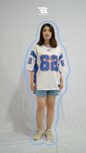 READY STOK (Bisa COD ) (Bisa COD) Jersey Vintage Series Alfabet  Street wear / Retro / Vintage /NFL /Sportwear /music / Jersey bola retro /Korean style / Rugbi