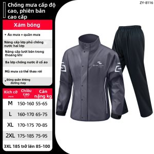ZHENGYU | Bộ Áo Mưa Phân Khúc Chống Thấm Nước Cho Người Lớn Đi Xe Máy